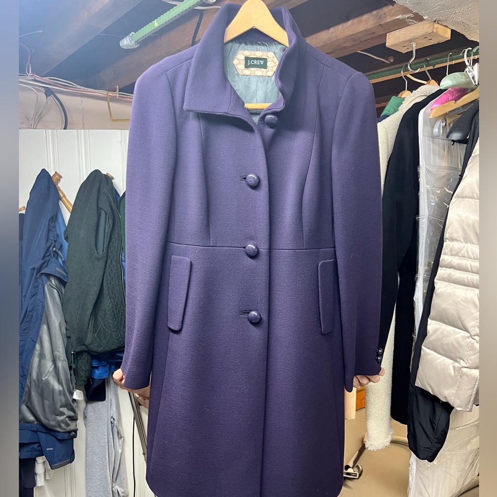 J. Crew Wool Crepe Coat